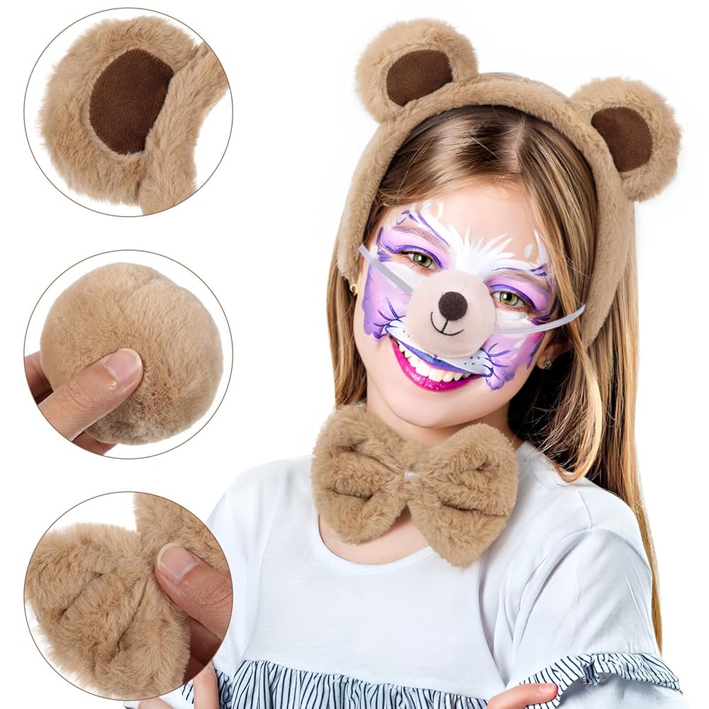 Amazon.co.jp: [MAGICLULU] 4ピース クマ コスプレ セット
